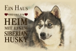 Metallschild Sibirischer Husky